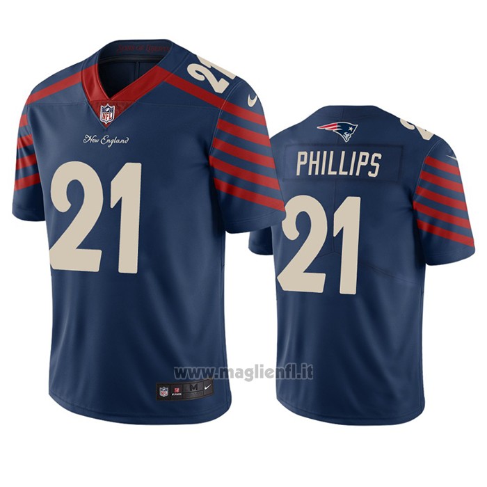 Maglia NFL Limited New England Patriots Adrian Phillips Ciudad Edition Blu